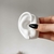 Argola redonda click 10mm cravejada - comprar online