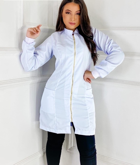 Jaleco zíper dourado Gabardine PP 1 P 4 M 2 - comprar online