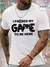 camiseta casual manga curta gamer life