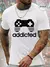 camiseta casual manga curta gamer life - LOVAK