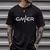 camiseta casual manga curta gamer life - comprar online