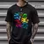 camiseta casual manga curta gamer life na internet