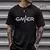 camiseta casual manga curta gamer life - LOVAK
