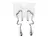 Aros chunky plateado largo
