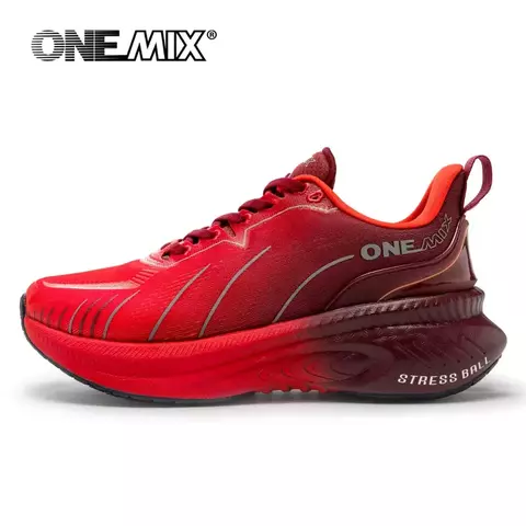 Onemix novo amortecimento tênis de corrida para homens adequados corredores pes