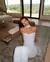Suninheart-Conjunto de vestido elegante de 2 piezas para mujer, Top corto ajusta
