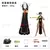Disfraz de Chun Li Game Street, vestido de batalla negro, Cheongsam de estilo ch