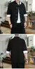 Nueva camiseta con bordado de grulla, ropa tradicional china para hombres, camis en internet