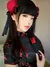Mimi corto Qipao negro rojo Vestidos mujeres Sexy mejorado estilo chino vestido - tienda en línea