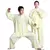 Traje de Tai Chi de manga corta de mezcla de algodón Unisex, uniforme de ejerci