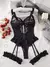 Conjunto de lencería con liga de encaje Floral rojo para mujer, ropa interior íntima con gargantilla, sujetador con aros y tangas, 2 uds., 2022 - comprar en línea