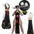 Disfraz de Chun Li Game Street, vestido de batalla negro, Cheongsam de estilo ch