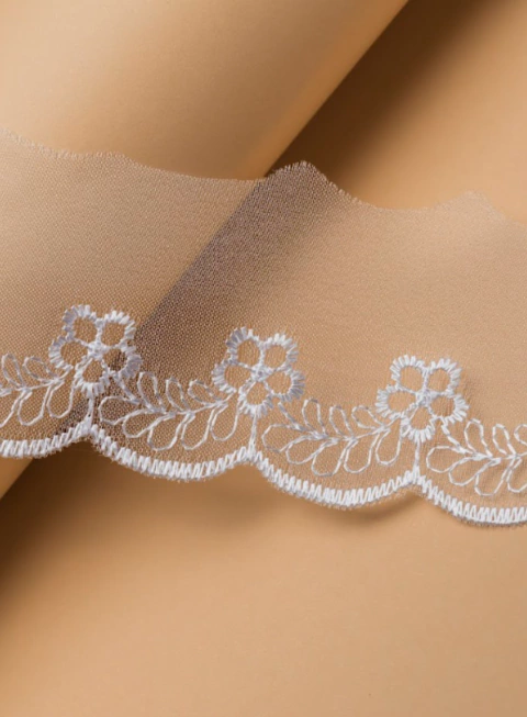Bordado Organza Branco BO002