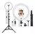 Ring Light Iluminador Led 10 Polegadas 26cm + Tripé 2,10m Profissional Blogueir na internet