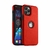 Capa Couro para iPhone - Vermelho Modelo do iPhone:12 Pro Max