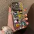 Imagem do Capinha-Silicone Anti-impacto Fosco Cartoon, adequada para iPhone XS Max, XR, 7,