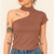 Blusa Feminina Gola Nula 100% Algodão Elegante Casual - (cópia) - comprar online