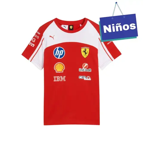 Playera Ferrari Niño Team 2026