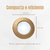 Spot Led Redondo Dourado 5w Branco Frio 6500k 9cm Embutir