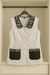 Guardpolvo delantan blanco y animal print - comprar online