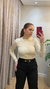 Blusa tricot modal - Bege