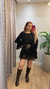 Vestido soltinho manga longa