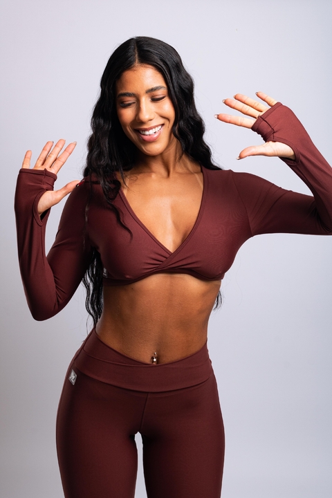 Top Thays marrom - comprar online