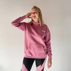 Buzo LadyFit rosa – algodón frisado - comprar online