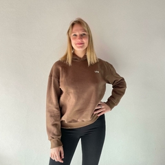 Buzo LadyFit chocolate - algodón frisado - tienda online