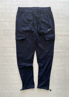 Pantalón deportivo cargo - azul (talle L) - comprar online
