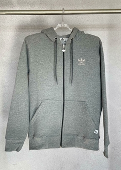 Campera adidas gris - falla (talle S)