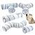 Túnel branco para gatos, suprimentos para animais de estimação, brinquedos en - Reino Animal Store