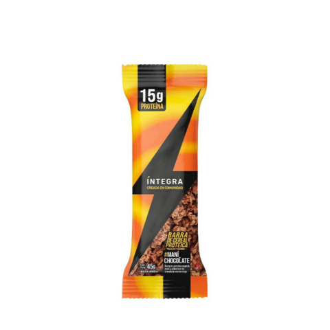 Barra proteica c/ maní y chocolate Íntegra - comprar online