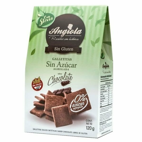 Galletitas chocolate s/ azúcar Angiola - comprar online