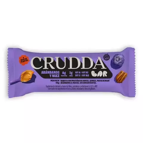 Barra arándanos vegana s/ tacc Crudda - comprar online