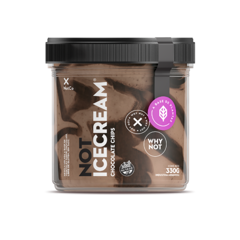 Helado chocolate y chips Not Co - comprar online