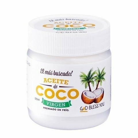 Aceite de coco virgen God Bless You 225 ml. - comprar online