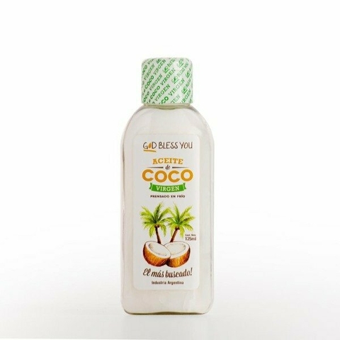 Aceite de coco virgen God Bless You 125 ml. - comprar online
