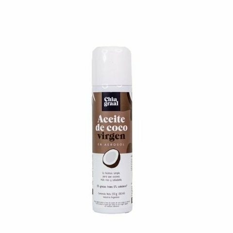 Aceite de coco virgen en aerosol Chia Graal - comprar online