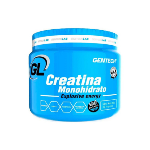Monohidrato de creatina Gentech 250 gr. (por encargue) - comprar online