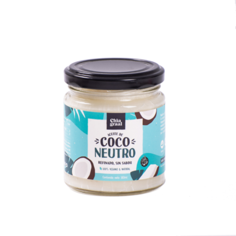 Aceite de coco neutro Chia Graal 180 gr. - comprar online
