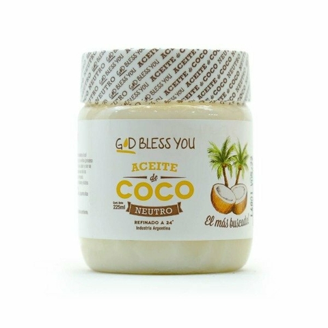 Aceite de coco neutro God Bless You 225 ml. - comprar online