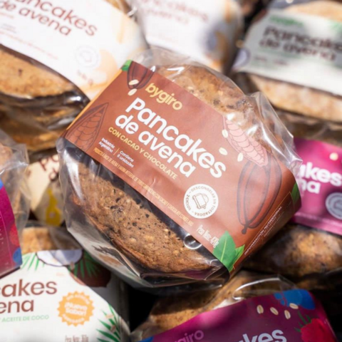 Pancakes de avena y chocolate By Giro x 4 - comprar online