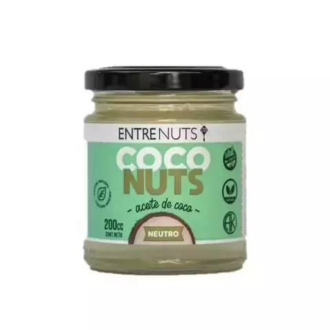 Aceite de coco neutro Entrenuts 200 ml. - comprar online