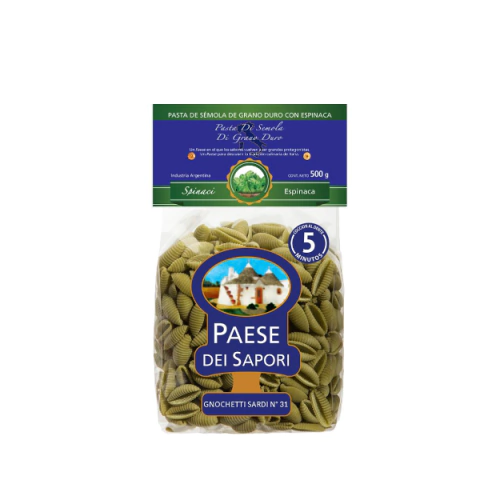 Gnoccheti de espinaca Paese del Sapori - comprar online