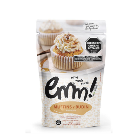 Premezcla muffins y budín low carb s/ tacc Emm Foods - comprar online