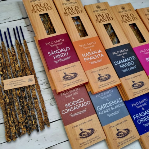 Sahumerio línea palo santo Aromanza - comprar online