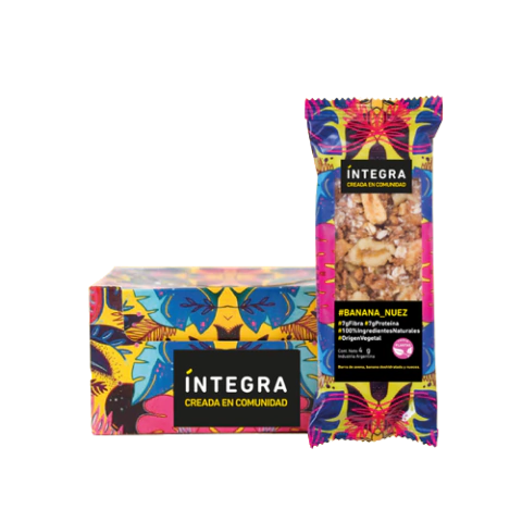 Barra banana y nuez Íntegra - comprar online