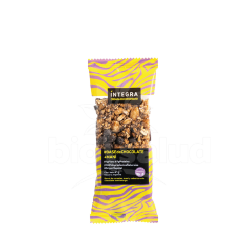 Barra maní bañada en chocolate Íntegra - comprar online