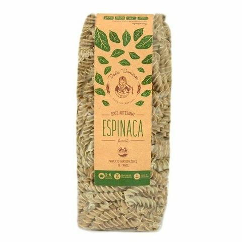 Fideos integrales c/ espinaca Doña Dominga - comprar online